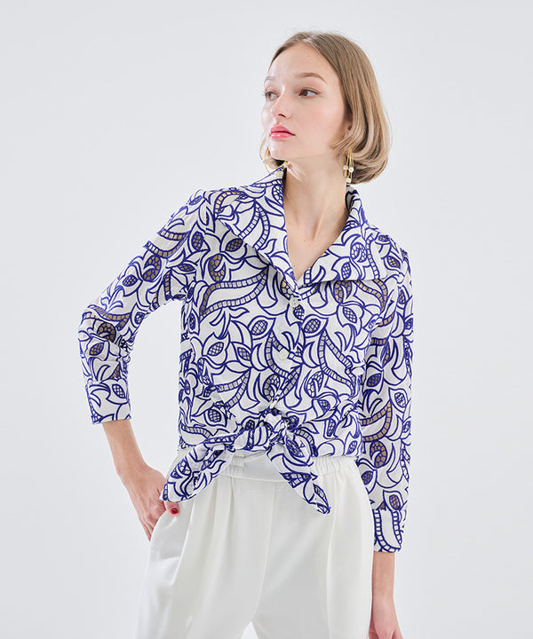 Adult resort classic lace blouse