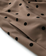 Flocky dotted airy dress