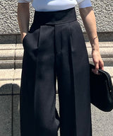 日本製造前褶寬褲