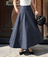 A-line flared French skirt