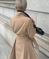 Audrey flared trench coat