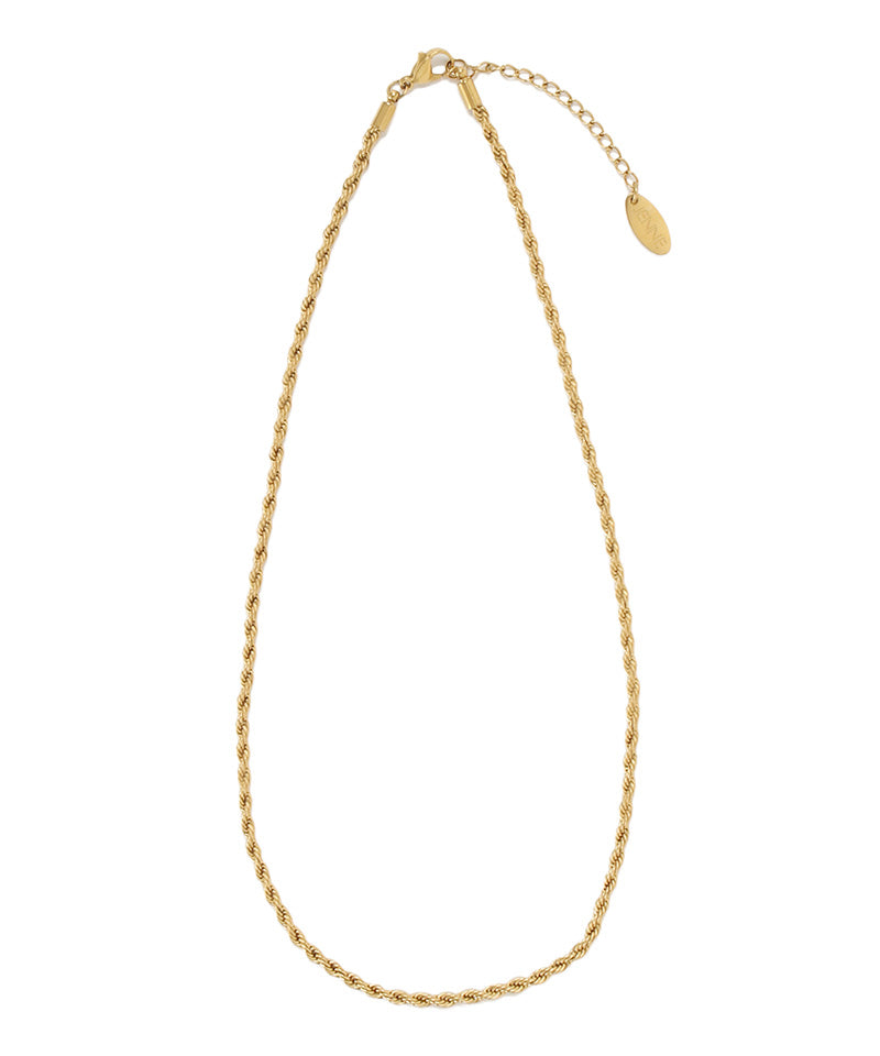 JENNE screw chain single strand necklace