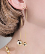 Made in Japan twin ball earrings