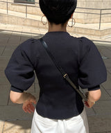 日本製泡泡袖針織衫