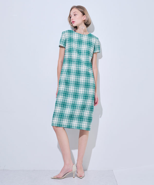 Made in Japan twiggy-like tweed dress