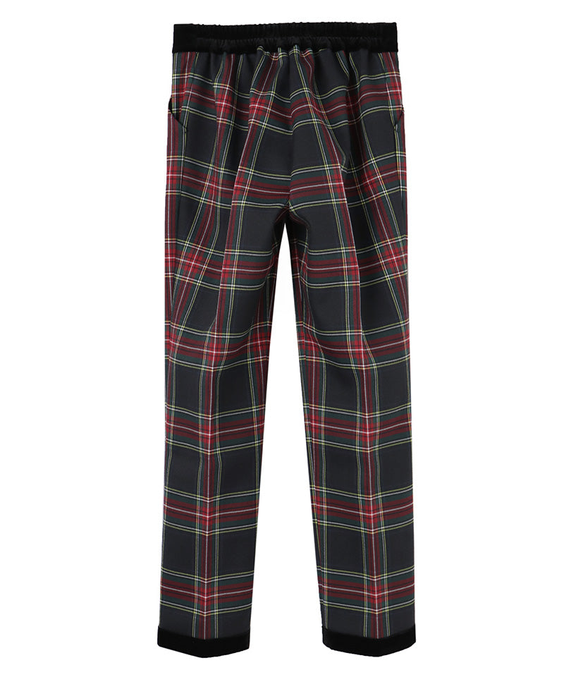 Checkered bonding pants