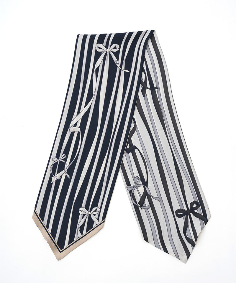 日本製造絲綢奢華絲帶圍巾