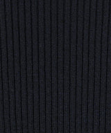 羊毛混紡高領羅紋針織衫
