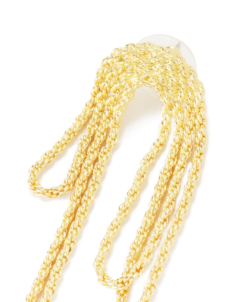 Made in Japan JENNE gold chain screw earrings