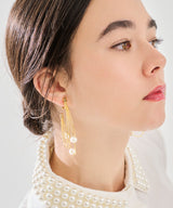 Made in Japan freshwater pearl gold clip-on earrings