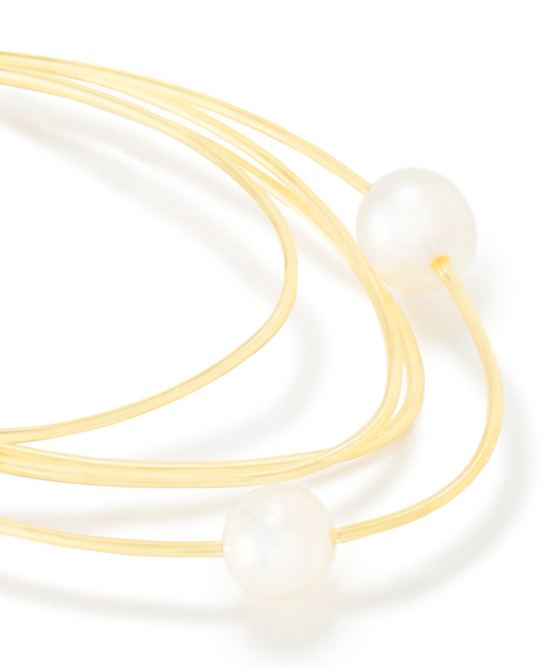 日本製造淡水珍珠金夾式耳環