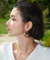 JENNE gold clear earrings made in Japan