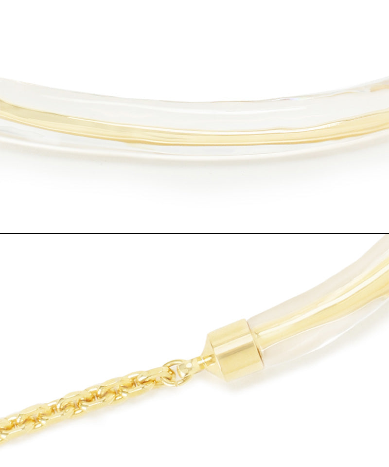 JENNE gold clear choker made in Japan