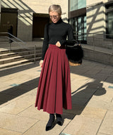 JENNE Basic pleated skirt