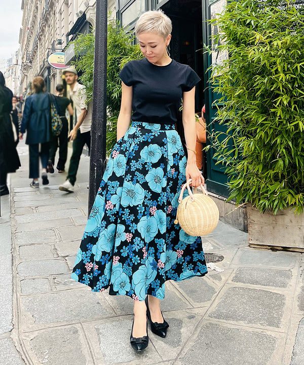 JENNE luxury floral skirt