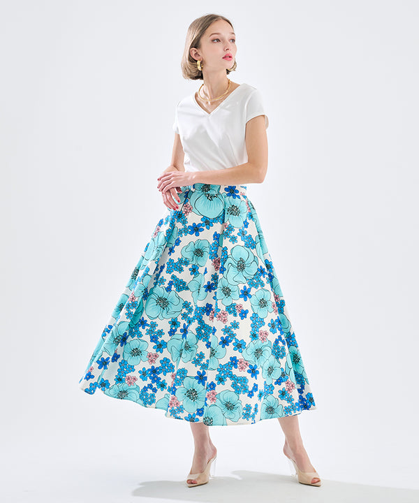 JENNE luxury floral skirt