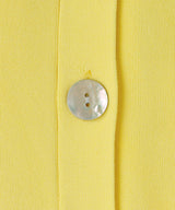 Shell button French-sleeved knitwear