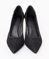 Dotted tulle pumps