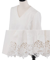 Peplum lace blouse