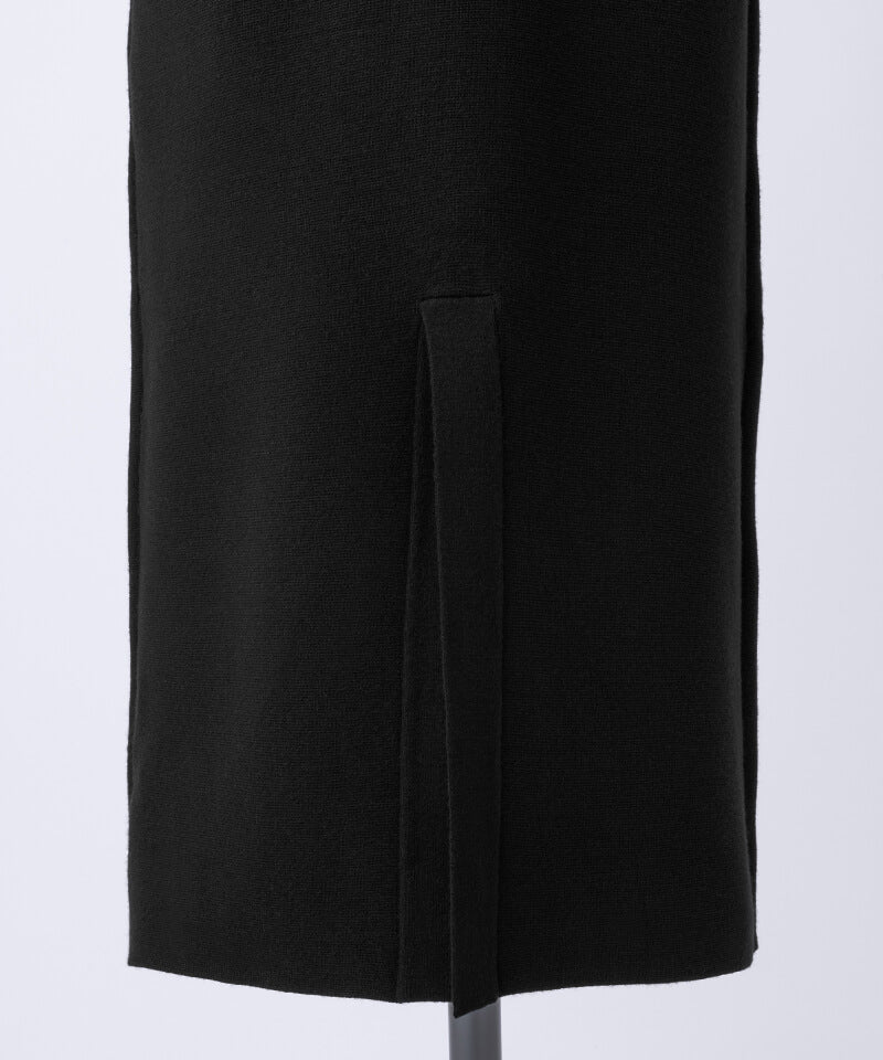 Robe basique en tricot à manches courtes