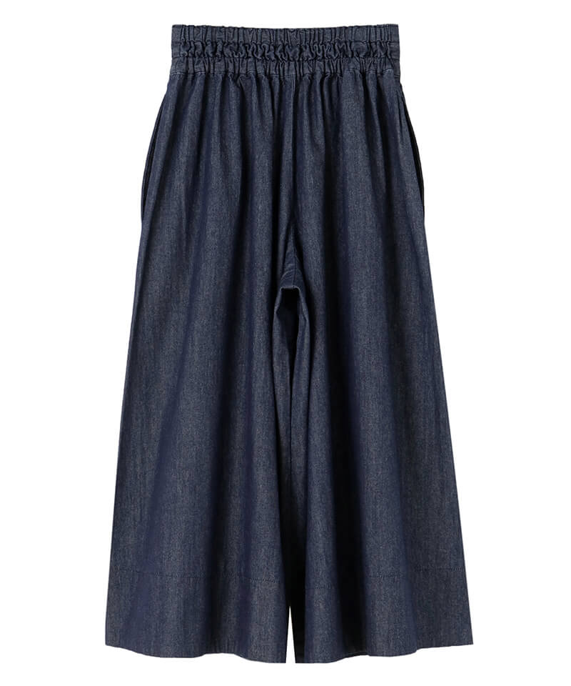 Adult french denim wide pants