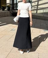 JENNE A-line knit skirt