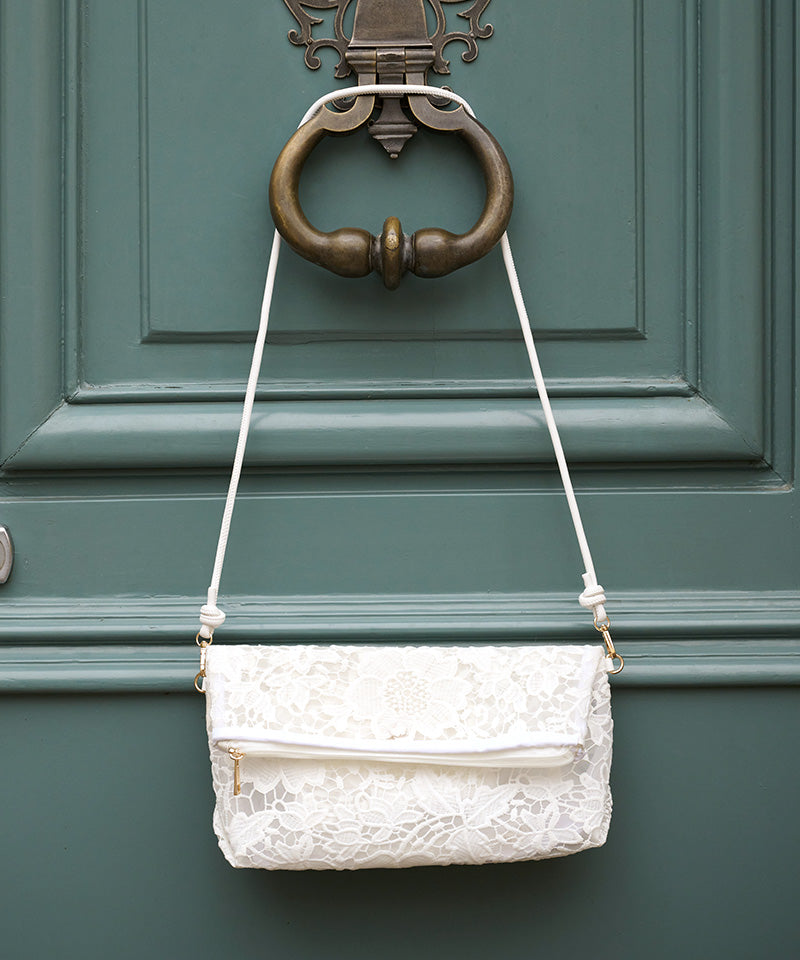 Luxury lace clutch bag