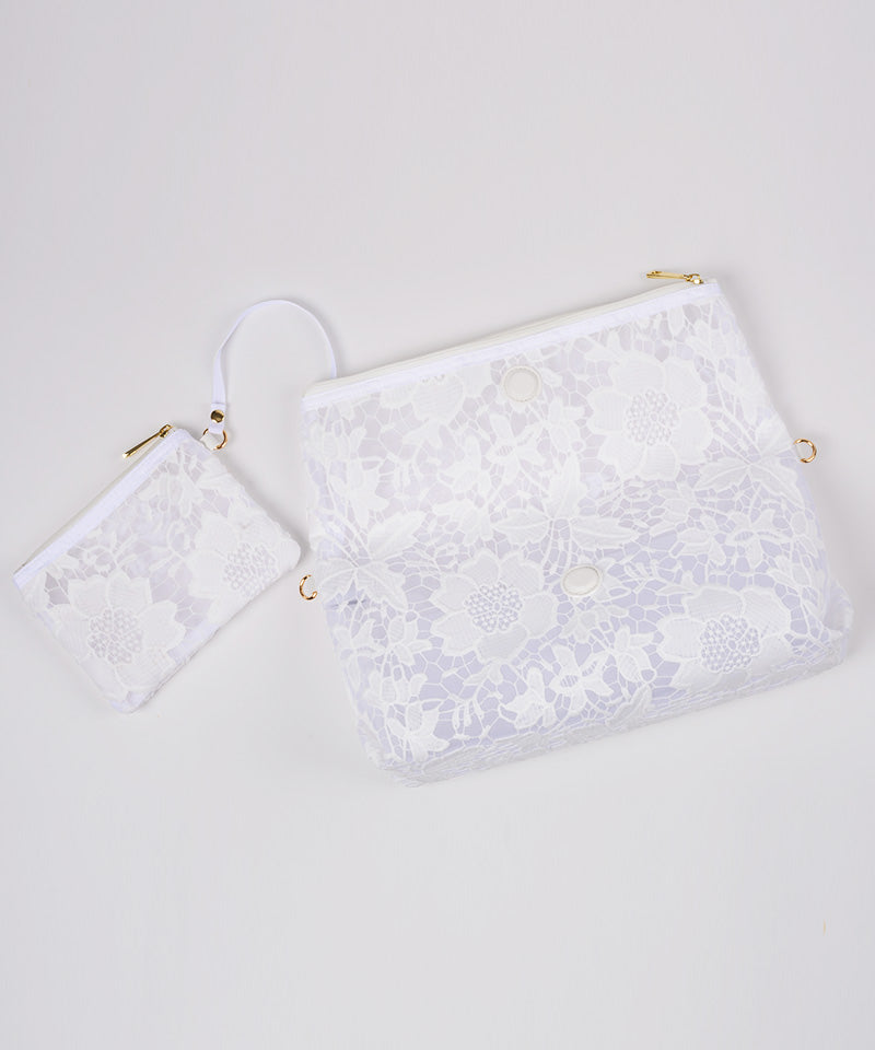 Luxury lace clutch bag