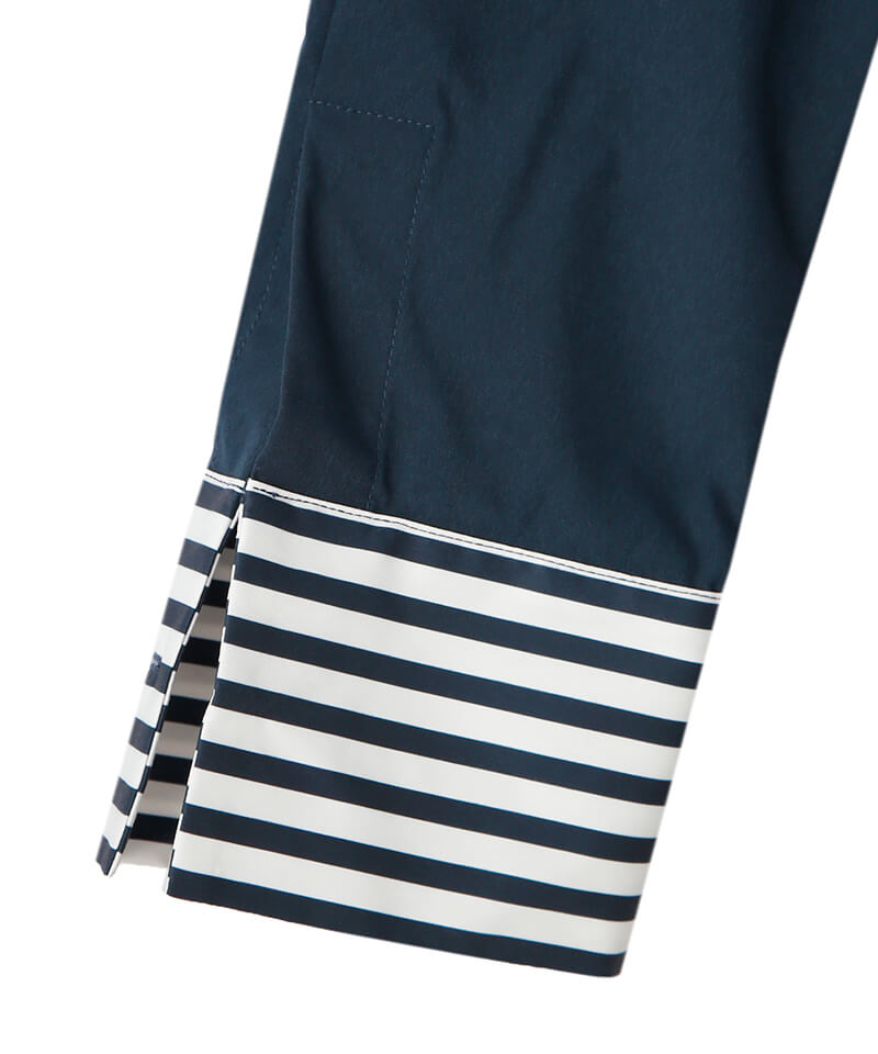 JENNE Cuffed striped blouse