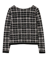 Tweed-style knit top